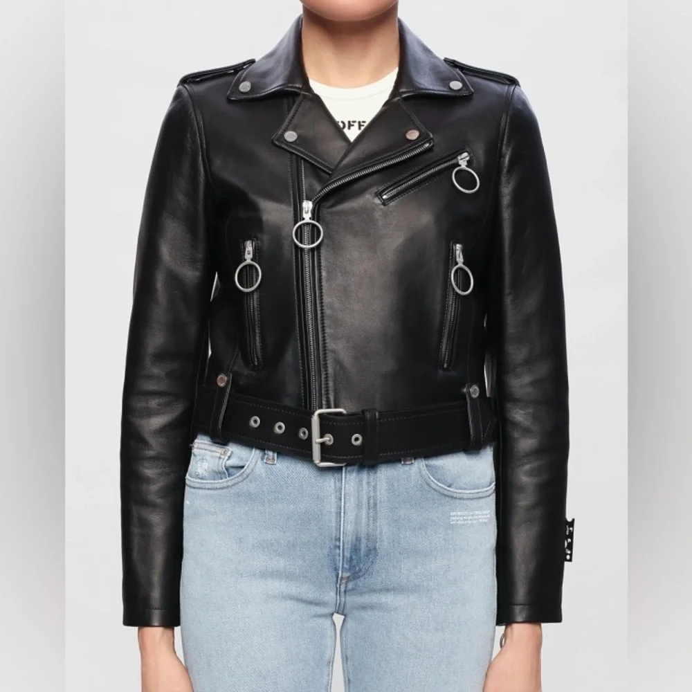 Off-White™️ 💯 leather jacket - Picture 3 of 15